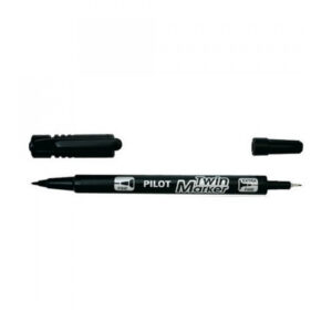 PILOT Twin Marker Black (Box of 10pcs)