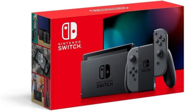 NINTENDO SWITCH WITH GRAY JOY-CON