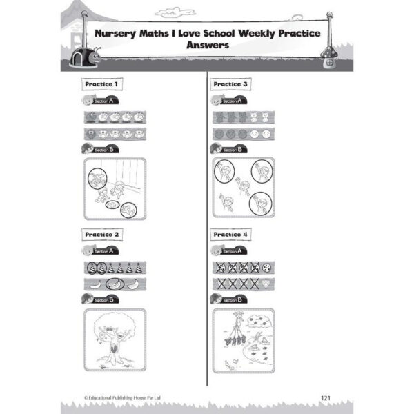 Nursery Maths 'I LOVE SCHOOL!' Weekly Practice - Image 6