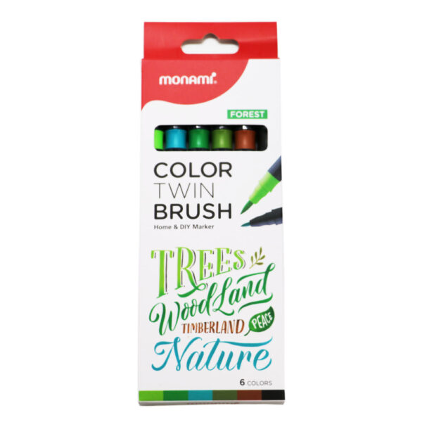 MONAMI Colortwin Brush 6 Color Set FOREST - Image 2