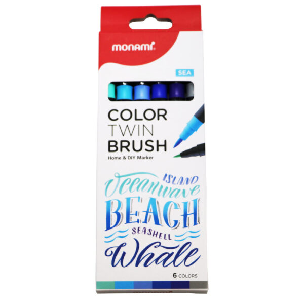 MONAMI Colortwin Brush 6 Color Set SEA - Image 2