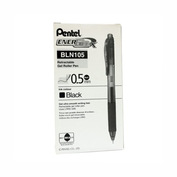 Pentel EnerGel Retractable Pens - 0.7mm & 0.5mm | 12 Pens Per Box - Image 7