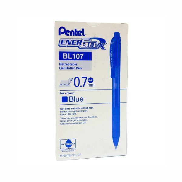 Pentel EnerGel Retractable Pens - 0.7mm & 0.5mm | 12 Pens Per Box - Image 2