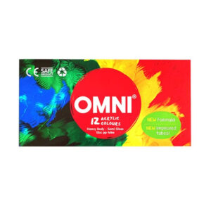 OMNI 12 Colours Acrylic Paint Set