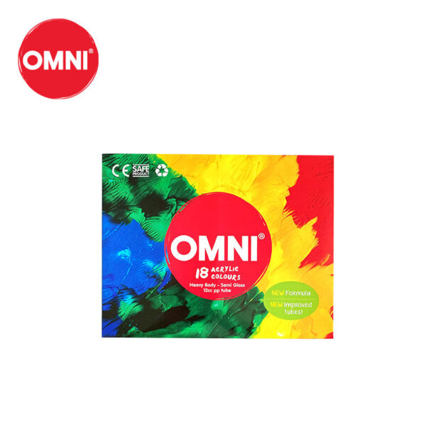 OMNI 12 Colours Acrylic Paint Set - Image 5