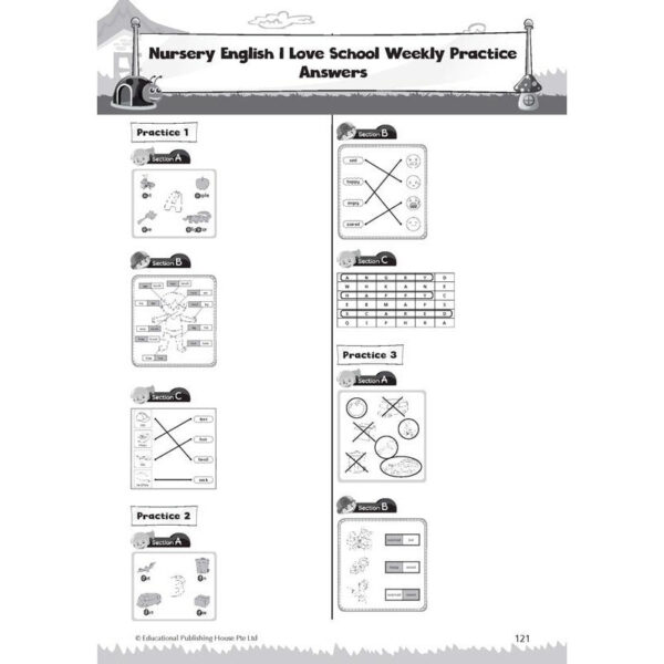 Nursery English 'I LOVE SCHOOL!' Weekly Practice - Image 6