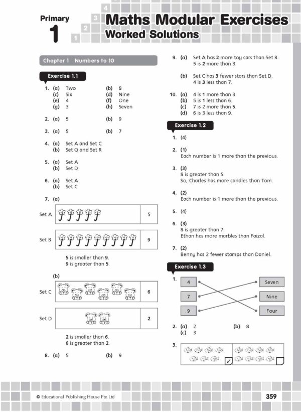 Primary 1 Maths Modular Exercises - Image 9