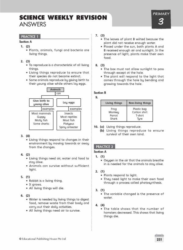 Primary 3 Science Weekly Revision - Image 7