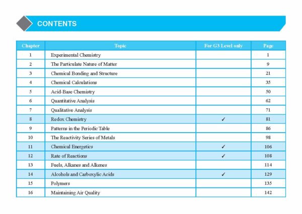 O/N Level (G3/G2) Science Chemistry Quick Revision Handbook-4ED - Image 2