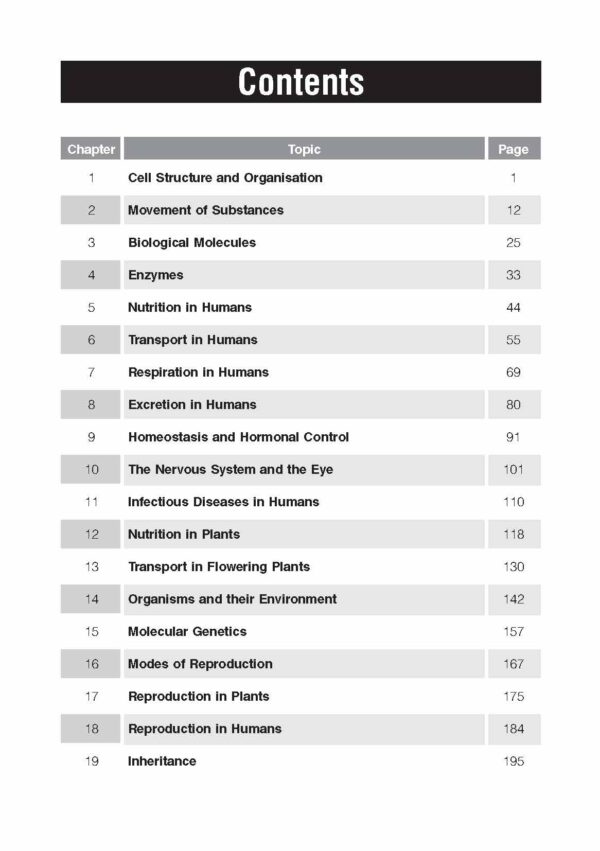 O Level (G3) Biology At Your Fingertips (5ED) - Image 2