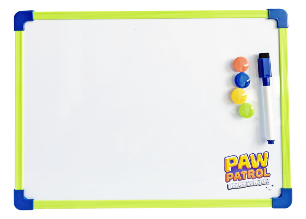 PAW PATROL A4 Magentic Whiteboard + 4 Magnets + 1 Marker