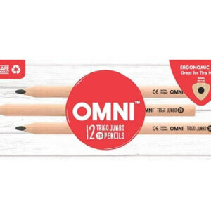 OMNI Trigo Jumbo Barrel 2B Graphite Pencil 12 Pcs